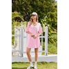 image:imageEkouaer Nightgowns for Women Bamboo Viscose Sleepshirt Short sleeve Nightshirt V Neck T shirt Night gown Boyfriend SleepwearPink