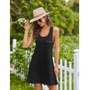 image:imageEkouaer Nightgowns for Women Cotton Night Gown Tank Sleeveless Sleepshirt Racerback Nightdress Chemise Sleepwear SXXXLBlack