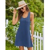 image:imageEkouaer Nightgowns for Women Cotton Night Gown Tank Sleeveless Sleepshirt Racerback Nightdress Chemise Sleepwear SXXXLBlue