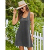 image:imageEkouaer Nightgowns for Women Cotton Night Gown Tank Sleeveless Sleepshirt Racerback Nightdress Chemise Sleepwear SXXXLGrey