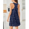 image:imageEkouaer Nightgowns for Women Cotton Night Gown Tank Sleeveless Sleepshirt Racerback Nightdress Chemise Sleepwear SXXXLNavy Stars