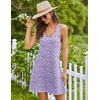 image:imageEkouaer Nightgowns for Women Cotton Night Gown Tank Sleeveless Sleepshirt Racerback Nightdress Chemise Sleepwear SXXXLPurple Dots