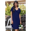 image:imageEkouaer Nightgowns for Women Short Sleeve Night Gown Comfy Sleep Shirt Soft Sleep Dress Pleated SleepwearAnavy Blue