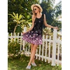 image:imageEkouaer Nightgowns for Women Sleeveless Sleep Shirt Tank Night Gown V Neck Chemise Pleated Night Shirt Soft Sleep DressCherry Blossoms