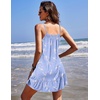 image:imageEkouaer Nightgowns for Women Spaghetti Strap Night Gown Sleeveless Sleep Dress Chemise SleepwearBlue Birds