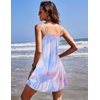 image:imageEkouaer Nightgowns for Women Spaghetti Strap Night Gown Sleeveless Sleep Dress Chemise SleepwearBlue Pink Tie Dye