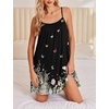 image:imageEkouaer Nightgowns for Women Spaghetti Strap Night Gown Sleeveless Sleep Dress Chemise SleepwearButter Fly