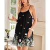 image:imageEkouaer Nightgowns for Women Spaghetti Strap Night Gown Sleeveless Sleep Dress Chemise SleepwearButter Fly