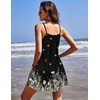 image:imageEkouaer Nightgowns for Women Spaghetti Strap Night Gown Sleeveless Sleep Dress Chemise SleepwearButter Fly
