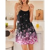 image:imageEkouaer Nightgowns for Women Spaghetti Strap Night Gown Sleeveless Sleep Dress Chemise SleepwearCherry Blossoms