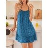image:imageEkouaer Nightgowns for Women Spaghetti Strap Night Gown Sleeveless Sleep Dress Chemise SleepwearDog Footprints