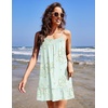 image:imageEkouaer Nightgowns for Women Spaghetti Strap Night Gown Sleeveless Sleep Dress Chemise SleepwearFloral Green