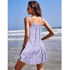 image:imageEkouaer Nightgowns for Women Spaghetti Strap Night Gown Sleeveless Sleep Dress Chemise SleepwearFloral Purple