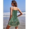 image:imageEkouaer Nightgowns for Women Spaghetti Strap Night Gown Sleeveless Sleep Dress Chemise SleepwearGreen Floral