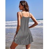 image:imageEkouaer Nightgowns for Women Spaghetti Strap Night Gown Sleeveless Sleep Dress Chemise SleepwearMedium Grey