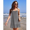 image:imageEkouaer Nightgowns for Women Spaghetti Strap Night Gown Sleeveless Sleep Dress Chemise SleepwearMedium Grey