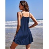 image:imageEkouaer Nightgowns for Women Spaghetti Strap Night Gown Sleeveless Sleep Dress Chemise SleepwearNavy Blue