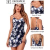 image:imageEkouaer Satin Silky Night Gowns for Adult Women Ladies Lingerie Sleeveless Nightgowns Sexy Slip Nighties S2XLHawaiian Flowers