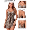 image:imageEkouaer Satin Silky Night Gowns for Adult Women Ladies Lingerie Sleeveless Nightgowns Sexy Slip Nighties S2XLLeopard