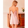 image:imageEkouaer Satin Silky Night Gowns for Adult Women Ladies Lingerie Sleeveless Nightgowns Sexy Slip Nighties S2XLPink