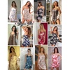 image:imageEkouaer Satin Silky Night Gowns for Adult Women Ladies Lingerie Sleeveless Nightgowns Sexy Slip Nighties S2XLPlants Flowers Red