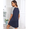 image:imageEkouaer Sleep Shirts for Women Short Sleeve Night Shirts for Sleeping Pullover Nightgown Soft Nightdress SXXXL1light Grey