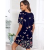 image:imageEkouaer Sleep Shirts for Women Short Sleeve Night Shirts for Sleeping Pullover Nightgown Soft Nightdress SXXXLButterfly Print