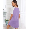 image:imageEkouaer Sleep Shirts for Women Short Sleeve Night Shirts for Sleeping Pullover Nightgown Soft Nightdress SXXXLLilac