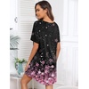 image:imageEkouaer Sleep Shirts for Women Short Sleeve Night Shirts for Sleeping Pullover Nightgown Soft Nightdress SXXXLPink Sakura