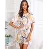 image:imageEkouaer Sleep Shirts for Women Short Sleeve Night Shirts for Sleeping Pullover Nightgown Soft Nightdress SXXXLPink Tie Dye