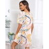 image:imageEkouaer Sleep Shirts for Women Short Sleeve Night Shirts for Sleeping Pullover Nightgown Soft Nightdress SXXXLPink Tie Dye