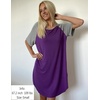 image:imageEkouaer Sleep Shirts for Women Short Sleeve Night Shirts for Sleeping Pullover Nightgown Soft Nightdress SXXXLPurple