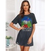 image:imageEkouaer Sleep Shirts for Women Short Sleeve Night Shirts for Sleeping Pullover Nightgown Soft Nightdress SXXXLThe Stars Nightshirt