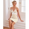 image:imageEkouaer Sleepwear Womens Chemise Nightgown Full Slip Lace Lounge DressBlue Floral