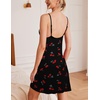 image:imageEkouaer Sleepwear Womens Chemise Nightgown Full Slip Lace Lounge DressCherry Print