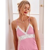 image:imageEkouaer Sleepwear Womens Chemise Nightgown Full Slip Lace Lounge DressPink