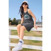 image:imageEkouaer Tank Nightgowns for Women Sleeveless Sleep Dress Crew Neck Sleep Shirt Comfy Pajama DressGrey Rainbow