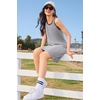 image:imageEkouaer Tank Nightgowns for Women Sleeveless Sleep Dress Crew Neck Sleep Shirt Comfy Pajama DressLight Grey