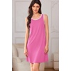 image:imageEkouaer Tank Nightgowns for Women Sleeveless Sleep Dress Crew Neck Sleep Shirt Comfy Pajama DressPeach Pink