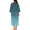 image:imageEkouaer Women Zipper Robe 34 Sleeves Loungewear Dress Full Length Sleepwear Pockets Housecoat Nightgown Long BathrobeSparkling Branches