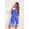 image:imageEkouaer Womens House Dress Floral Print Moo Moos Nightgowns Moomoo Dresses Mumus with PocketsBlue Flower