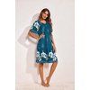 image:imageEkouaer Womens House Dress Floral Print Moo Moos Nightgowns Moomoo Dresses Mumus with PocketsBlue Green