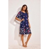 image:imageEkouaer Womens House Dress Floral Print Moo Moos Nightgowns Moomoo Dresses Mumus with PocketsButterfly and Flower