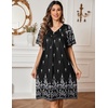 image:imageEkouaer Womens House Dress Floral Print Moo Moos Nightgowns Moomoo Dresses Mumus with PocketsFloral Black