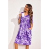 image:imageEkouaer Womens House Dress Floral Print Moo Moos Nightgowns Moomoo Dresses Mumus with PocketsFloral Purple