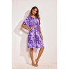 image:imageEkouaer Womens House Dress Floral Print Moo Moos Nightgowns Moomoo Dresses Mumus with PocketsFloral Purple