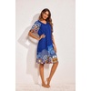 image:imageEkouaer Womens House Dress Floral Print Moo Moos Nightgowns Moomoo Dresses Mumus with PocketsMandala Blue