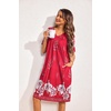 image:imageEkouaer Womens House Dress Floral Print Moo Moos Nightgowns Moomoo Dresses Mumus with PocketsRed