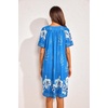 image:imageEkouaer Womens House Dress Floral Print Moo Moos Nightgowns Moomoo Dresses Mumus with PocketsSky Blue