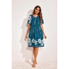 image:imageEkouaer Womens House Dress Floral Print Nightgown with Pockets Mumu DressBlue Green